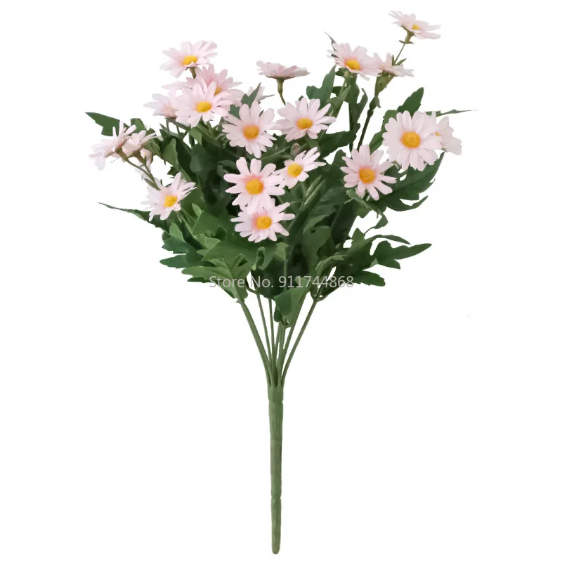 34 CM Simulacije Chrysanthemum Šopek Majhne Chrysanthemum Bela Chrysanthemum Divje Chrysanthemum Ponaredek Cvet Mala Marjetica Šopek
