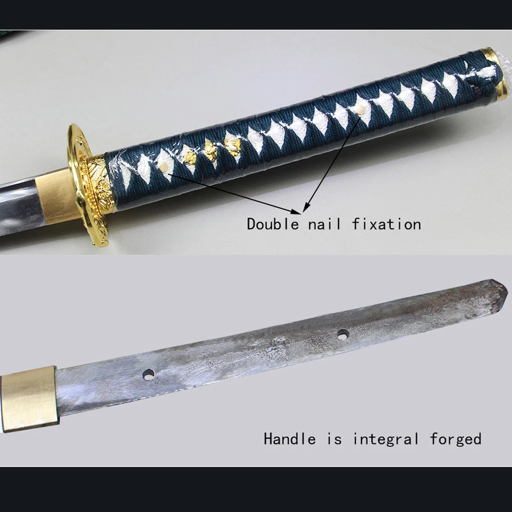 Ročno 1095 jekla Oster Lahko sekanje Dolg Samuraji meč Japonski meč Orožje Vojne nož Machetes Japonski Katana Machetes