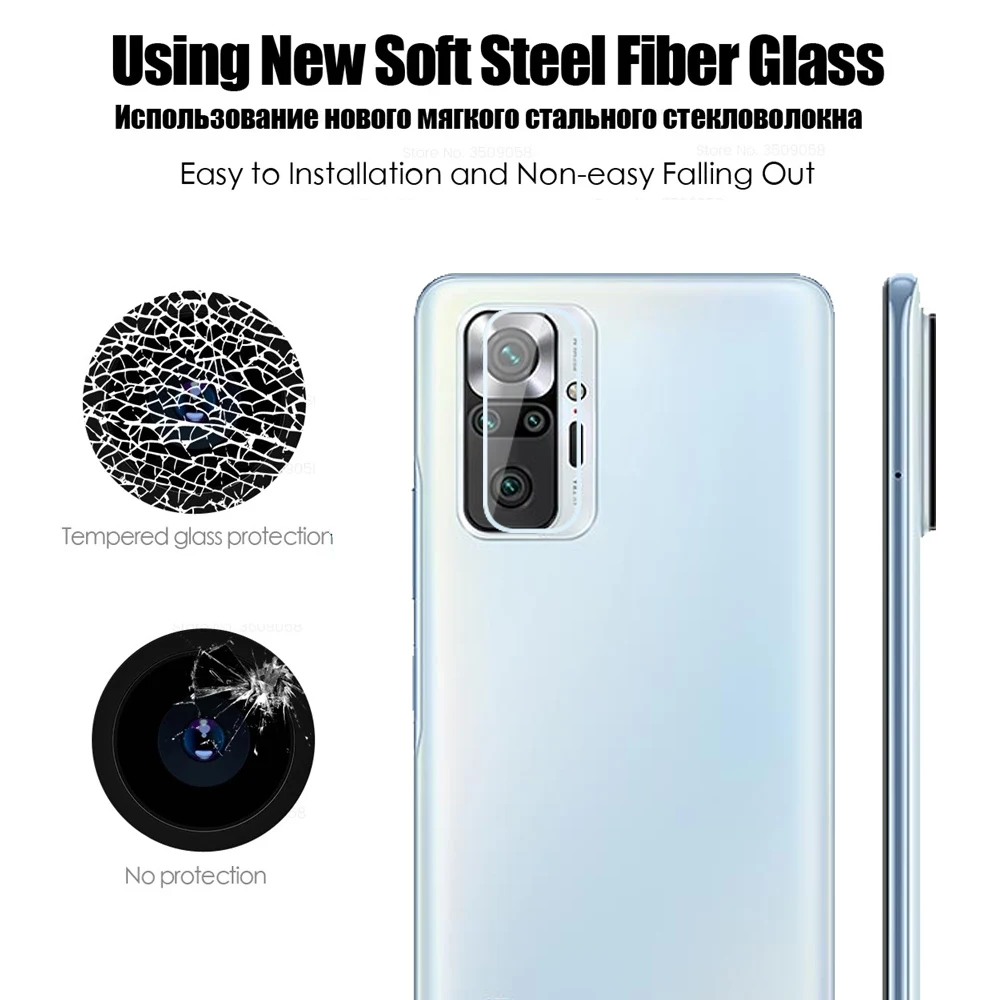 6 V 1 Polno Kritje Kaljeno Steklo Zaščitno Za Xiaomi Redmi Opomba 10 Pro Screen Protector Objektiv Kamere na Film Za Remi Note10 10Pro
