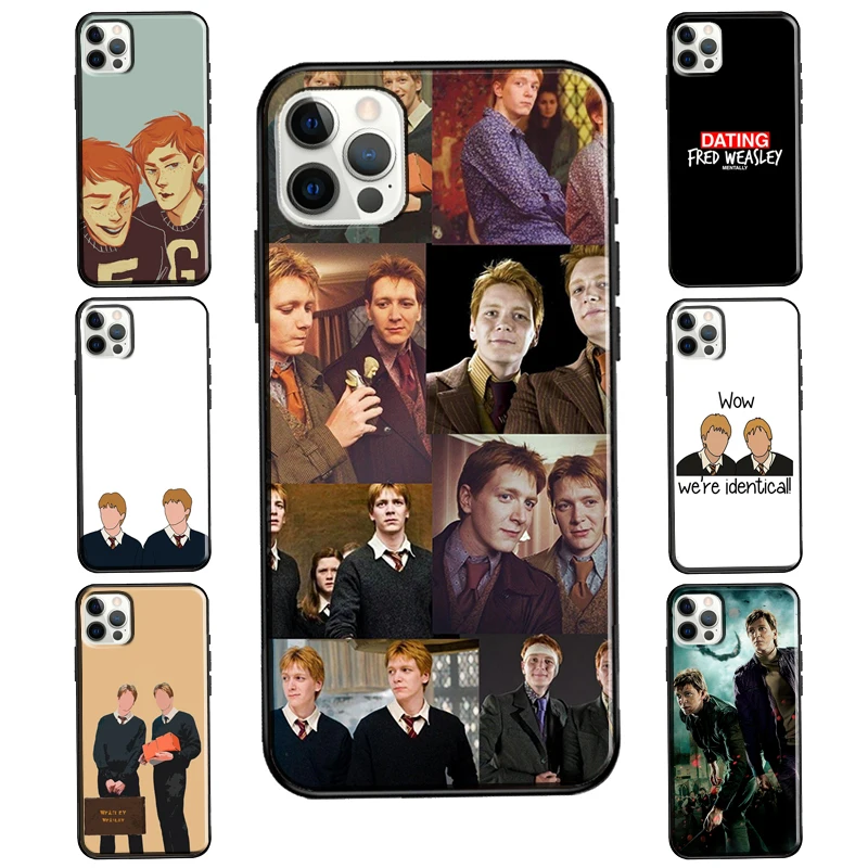 Fred in George Weasley Smešno Za iPhone 11 Max Pro XS 8 7 Plus SE 2020 X X X X XR Primeru Za iPhone 12 Max Pro mini Coque