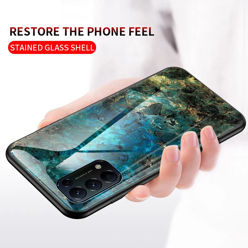 Za OPPO Najdi X3 NEO Primeru, Steklo, Marmor Mehak Silikonski Okvir Težko Telefon Kritje za OPPO Najdi X3 Lite Capa Slim Coque
