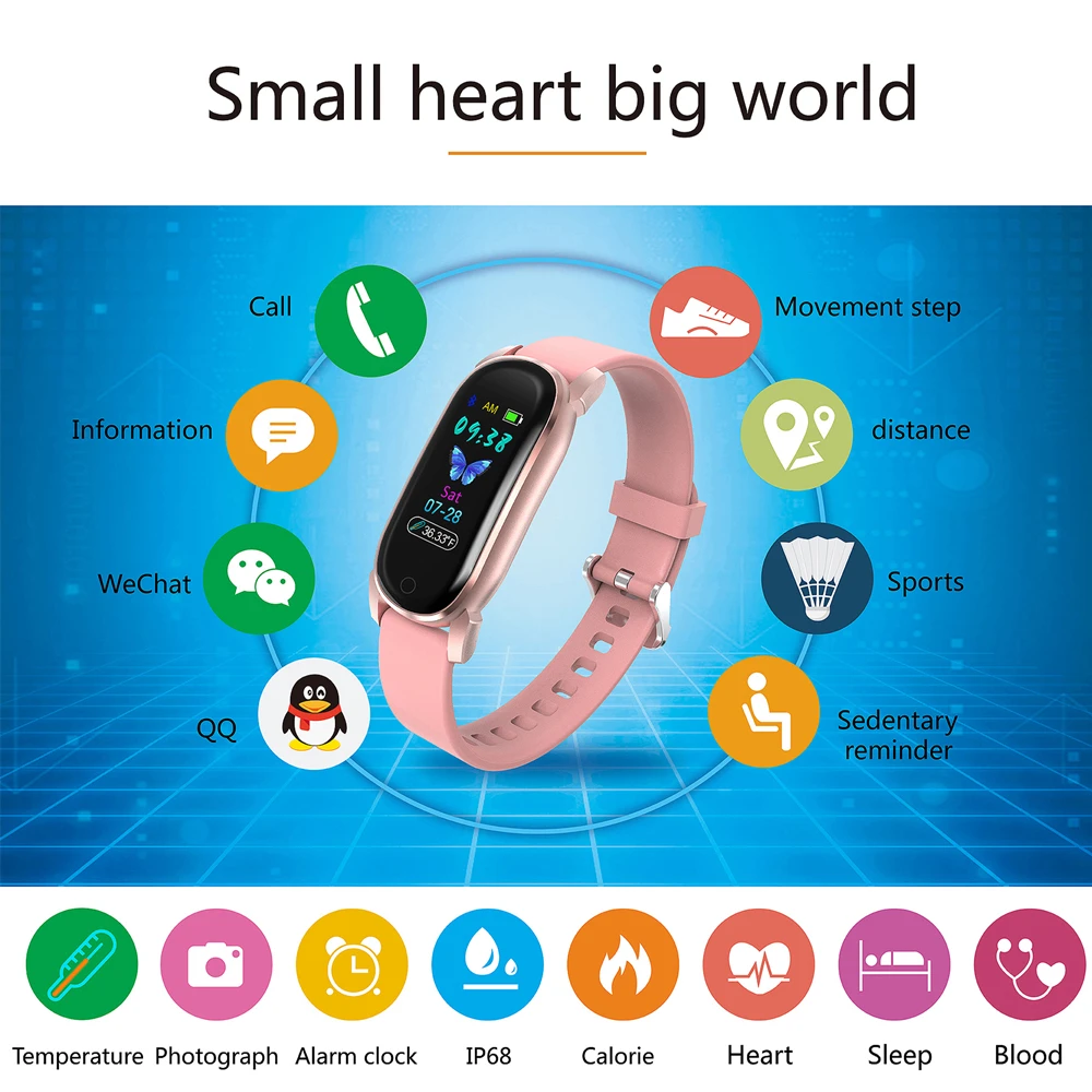 UGUMO YD8 Ženske Pametno Gledati Telesne temperature Smartwatch Moških, Srčni utrip, Krvni Tlak Monitor GPS Teče proga Smart Manžeta