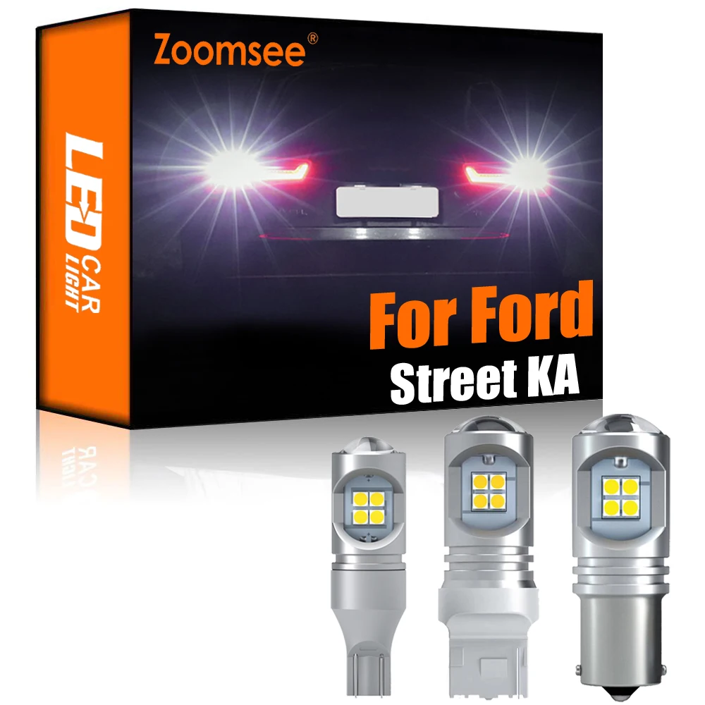 Zoomsee 2Pcs Bela Povratne LED Za Ford KA Ulica 2003-2005 Canbus Zunanjost Backup Napak Zadaj Rep Žarnica Luči za Vozila Lučka