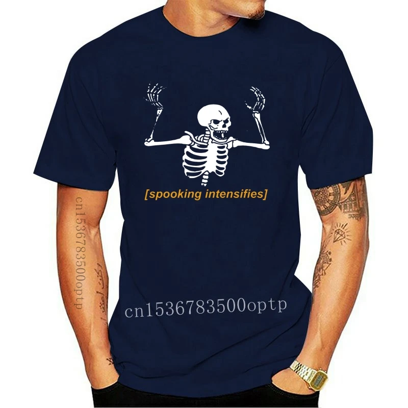 Spooking Stopnjuje Grozljivo Strašljivo Okostje Meme T Shirt 2019 Poletje moška T-Shirt Kratek Rokav