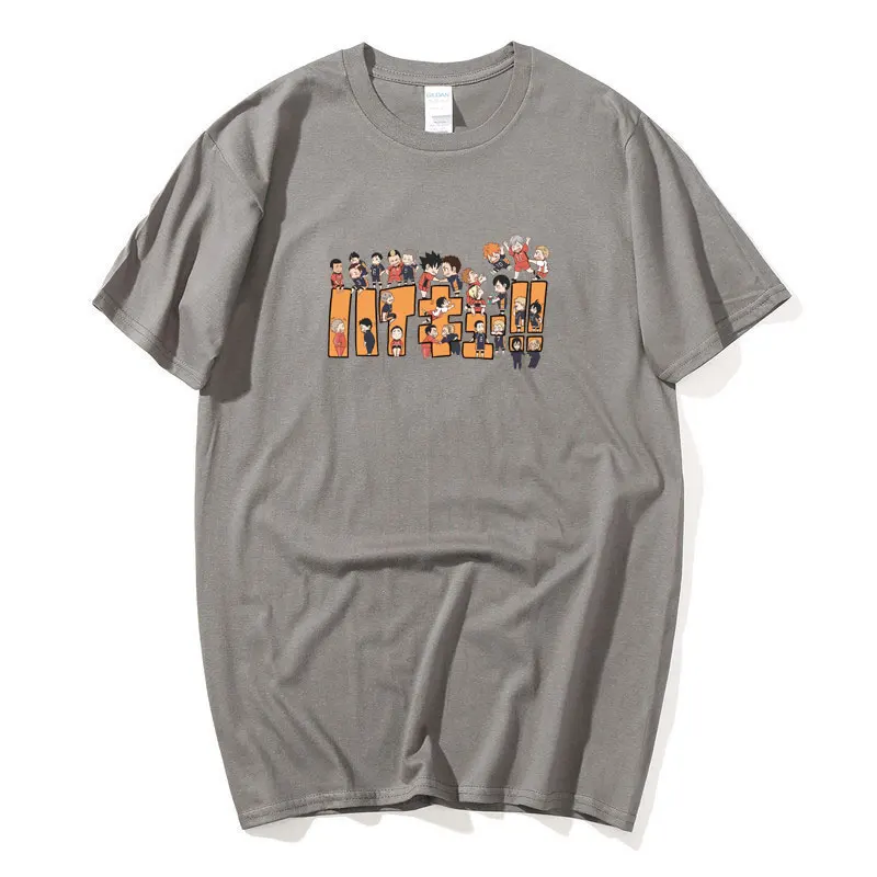 Anime Haikyuu Odbojko Mladih Moških Bombaž Majica s kratkimi rokavi Moški Ženske Tiskanja Nekaj Harajuku T-Majice, t shirt Hip Hop Tee Vrhovi