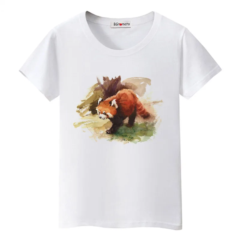 BGtomato lep rakun tshirt nov slog tee shirt femme lepa žival ulične osebnost grafični t srajce kawaii oblačila