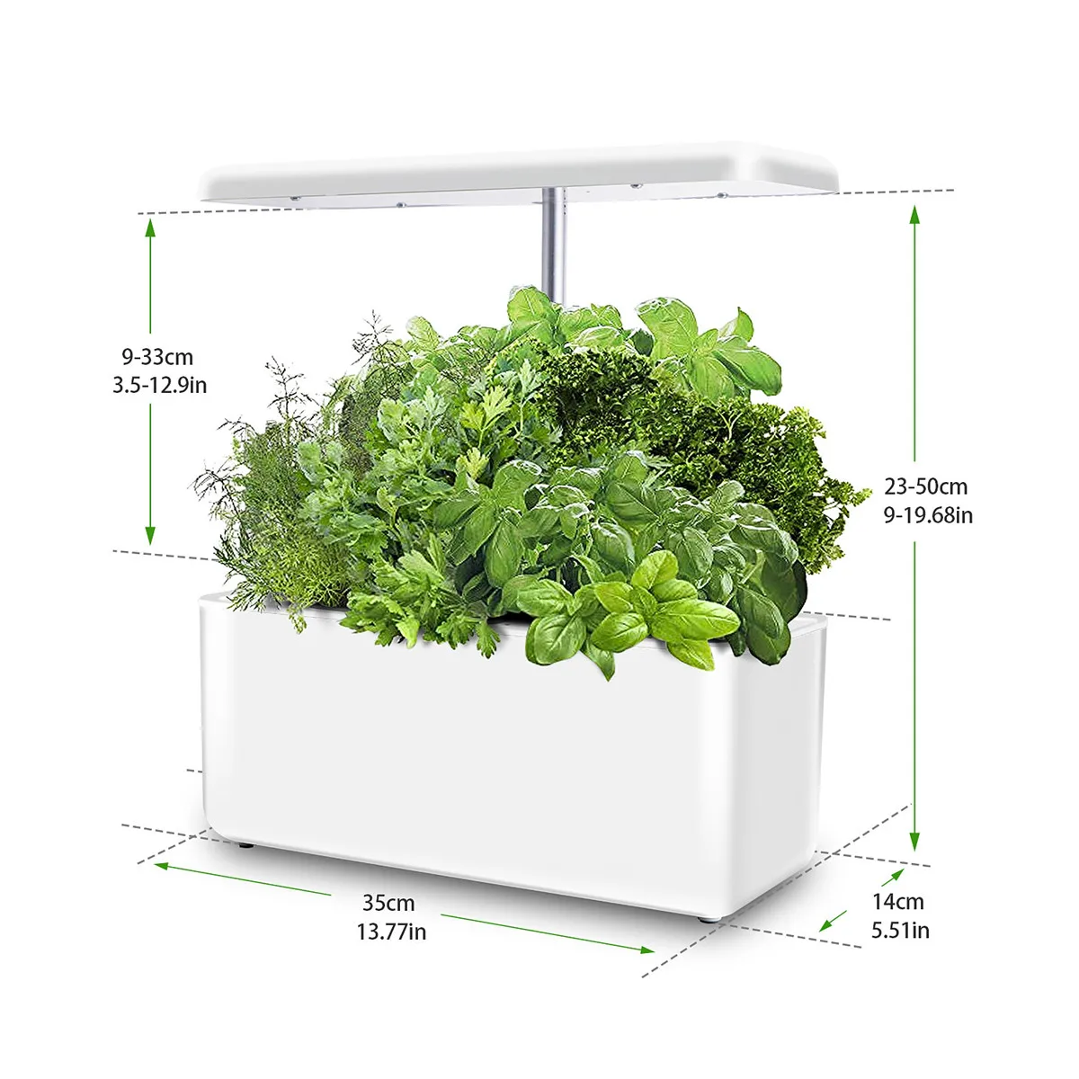 Namizna Svetilka Hydroponic Zaprtih Zeliščni Vrt Kit Smart Multi-Funkcijo Narašča Led Lučka za Cvet Rastlinsko Rast Rastlin, Svetlobe