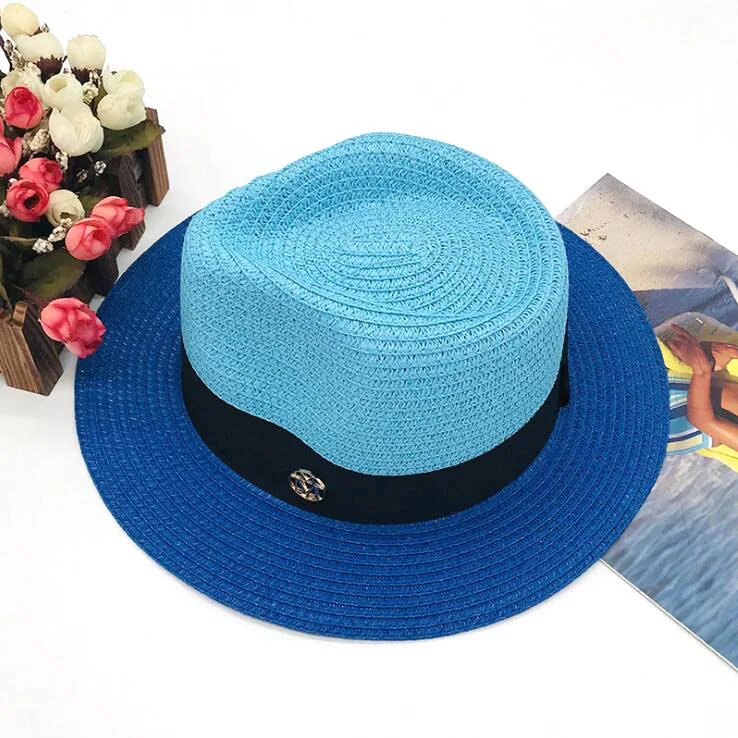 2021 Poletni klobuki, večbarvni mozaik fedora klobuk moških sonce klobuki klobuki za ženske sonce klobuki ženske priljubljena kul, lepo žensko pokrivalo