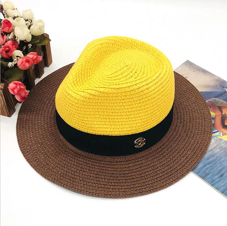 2021 Poletni klobuki, večbarvni mozaik fedora klobuk moških sonce klobuki klobuki za ženske sonce klobuki ženske priljubljena kul, lepo žensko pokrivalo