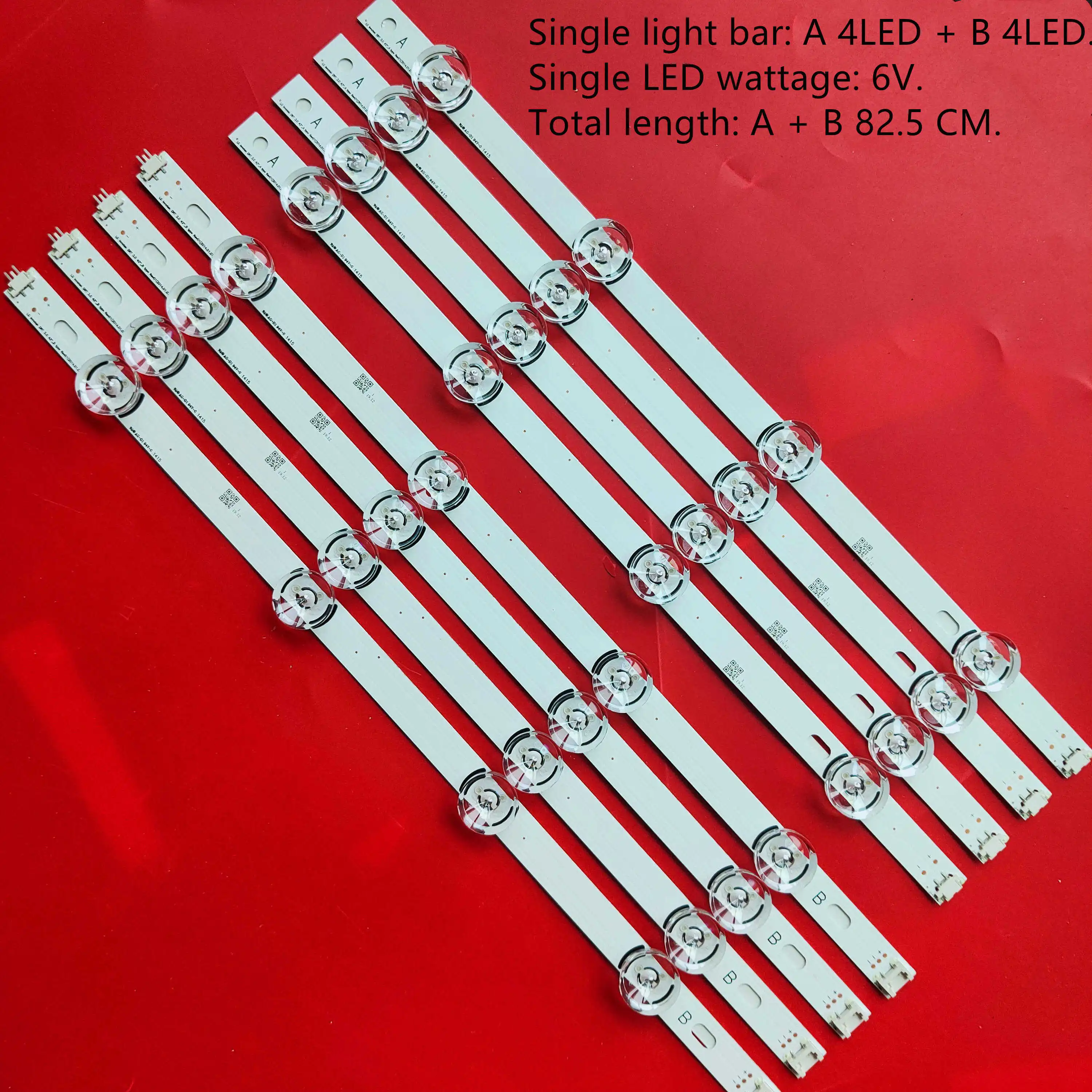 8 KOS/set LED osvetlitve ozadja strip bar za LG LC420DUE 42LB3910 42LF620V INNOTEK DRT 3.0 42 inch A B 6916L-1709A 6916L-1710A