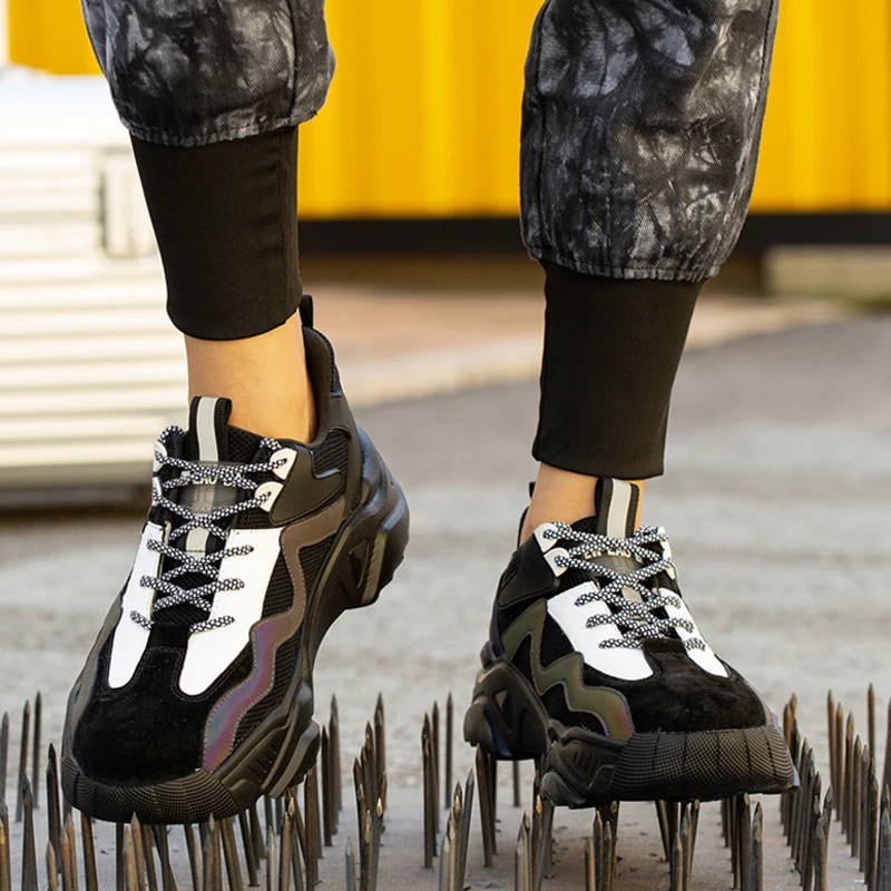 Anti-Razbija Varnost Cevlji Moški Zaščitni Varnosti Škornji za Moške Anti-Piercing Delo Škornji Neuničljiv Delo Čevlji Za Moške Čevlji