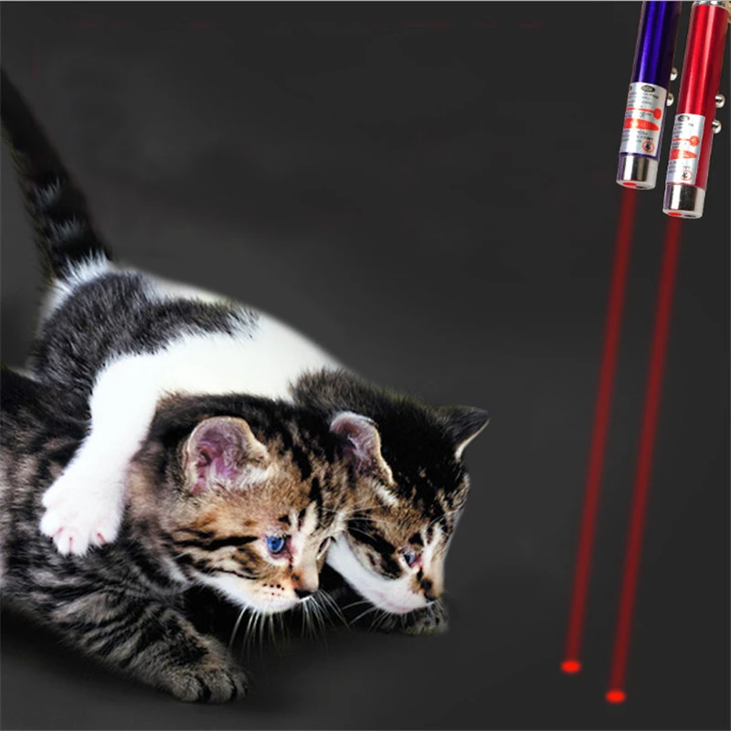 1 KOS Smešno Hišne LED Laser Hišnih Mačk Igrača 5MW Red Dot Lasersko Svetlobo Igrača Laser Pogled 650Nm Kazalec Laser Pero Interaktivna Igrača z Jjeza