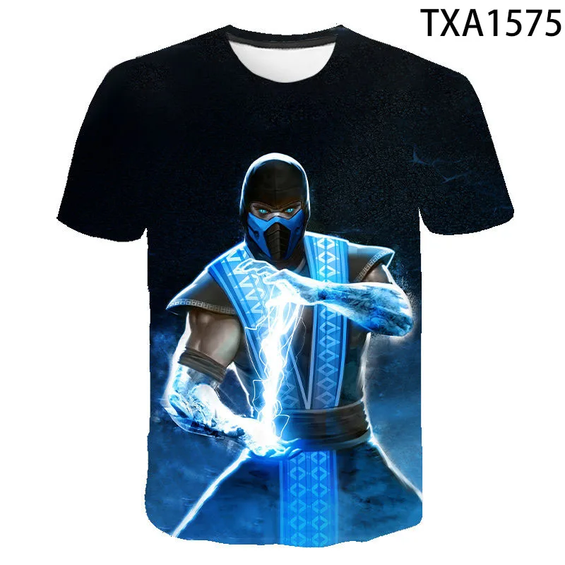 Mortal Kombat 3D Majica s kratkimi rokavi Moški Ženske Otroci T-Shirt Spopadov Igra MK Ulične Otroke Tee Kratek Rokav Fant Dekle Poletje Kul Vrhovi
