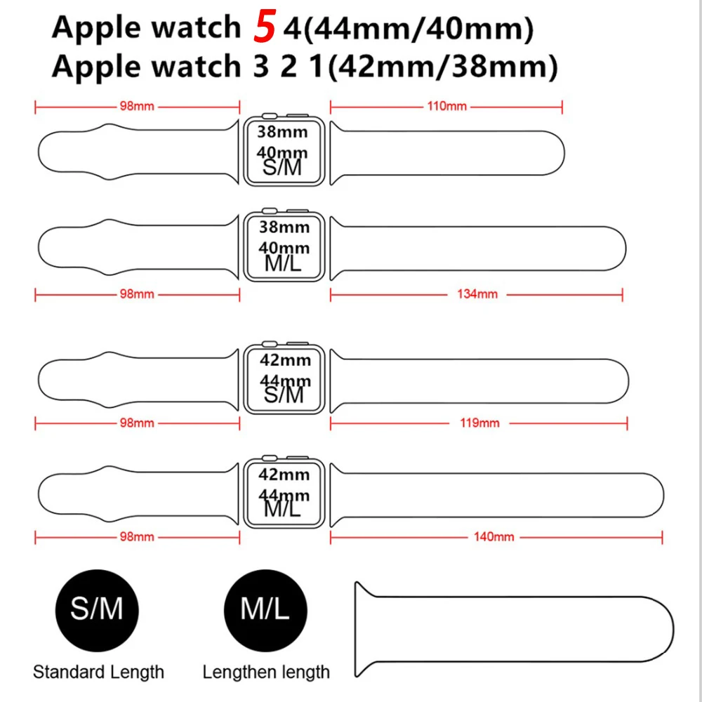 Trak Za Apple watch 6 trak 40 mm 44 manšeta pasu Silikon šport trak pametna Zapestnica Za iwatch serije MP 6 5 4 3 38 mm 42mm