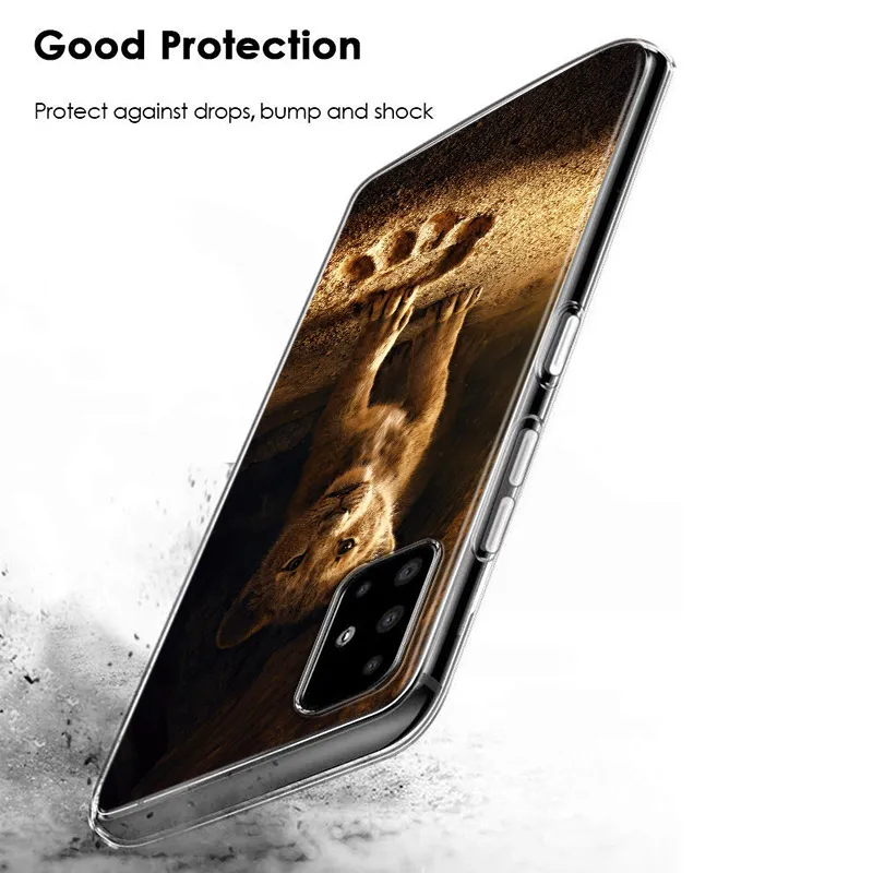 Levji Kralj Za Samsung Galaxy A01 A11 A12 A22 A21S A31 A41 A42 A51 A71 A32 A52 A72 A02S Silikonski Primeru Telefon
