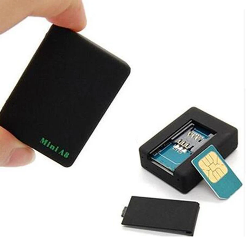 Poklic A8 Mini Spy Bug Soba Daljinsko Glasovni Nadzor GSM Poslušanje Polje Napravo Reža za kartico Sim Stabilno Pripravljenosti 15Days GPS Lokator,