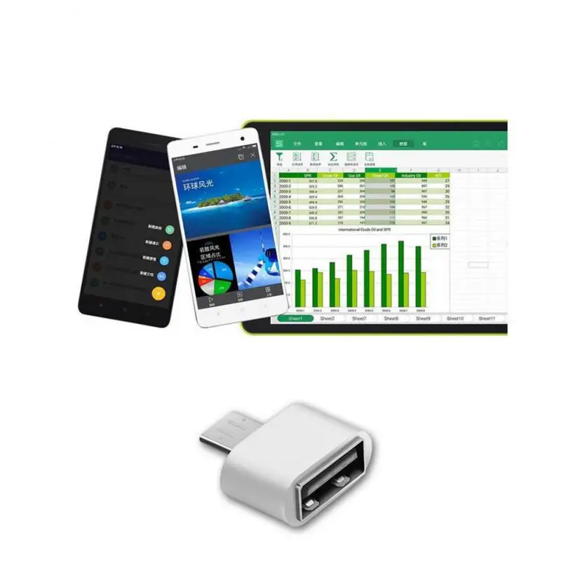 USB C OTG Hitro USB 2.0 Tip C Adapter za MacbookPro Xiaomi Huawei Mini USB Adapter Tip-C OTG Kabel Pretvornik