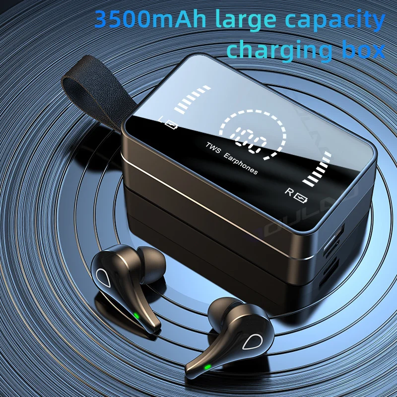 TWS Brezžične Slušalke 3500mAh Polnjenje Polje 9D Stereo Šport Nepremočljiva Bluetooth Brezžične Slušalke Z Mikrofon za Telefon