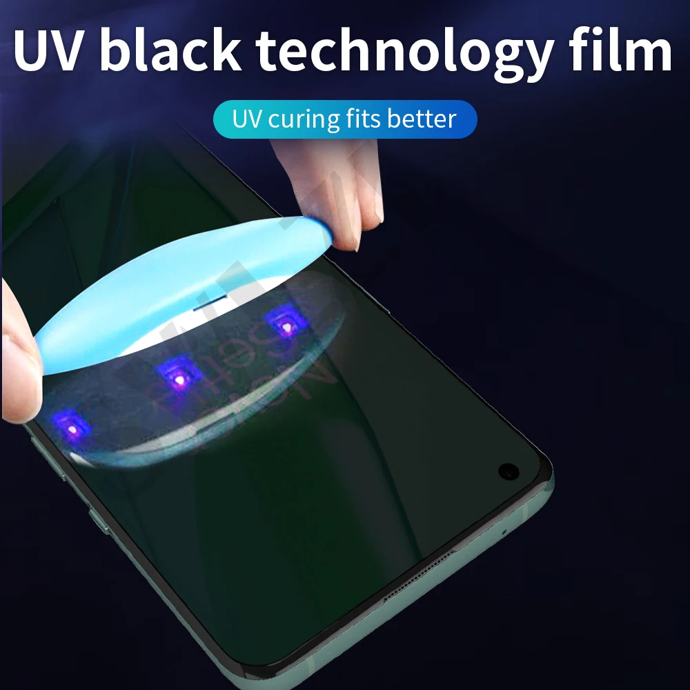 3/2/1Pcs 9D polno kritje za Oneplus 9 pro UV Steklo zaščitno folijo 7 7T 8 pro UV kaljeno steklo telefon zaslon patron, pametni telefon