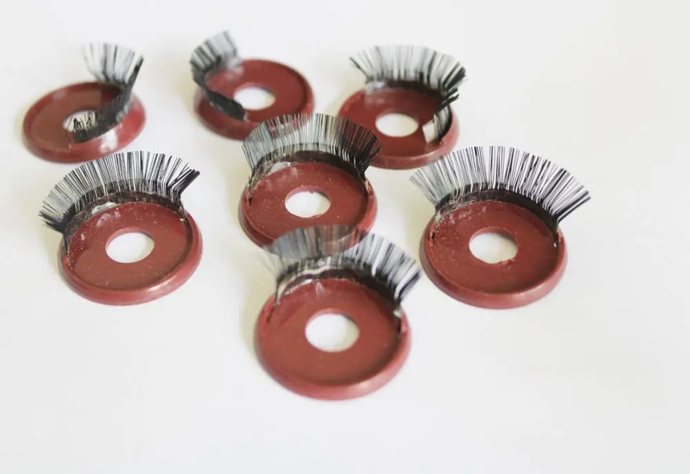 20pcs---nova zasnova 22 mm krog trepalnic veke rjave barve, primerni za 20 mm oči lutkovno handcraft ugotovitve