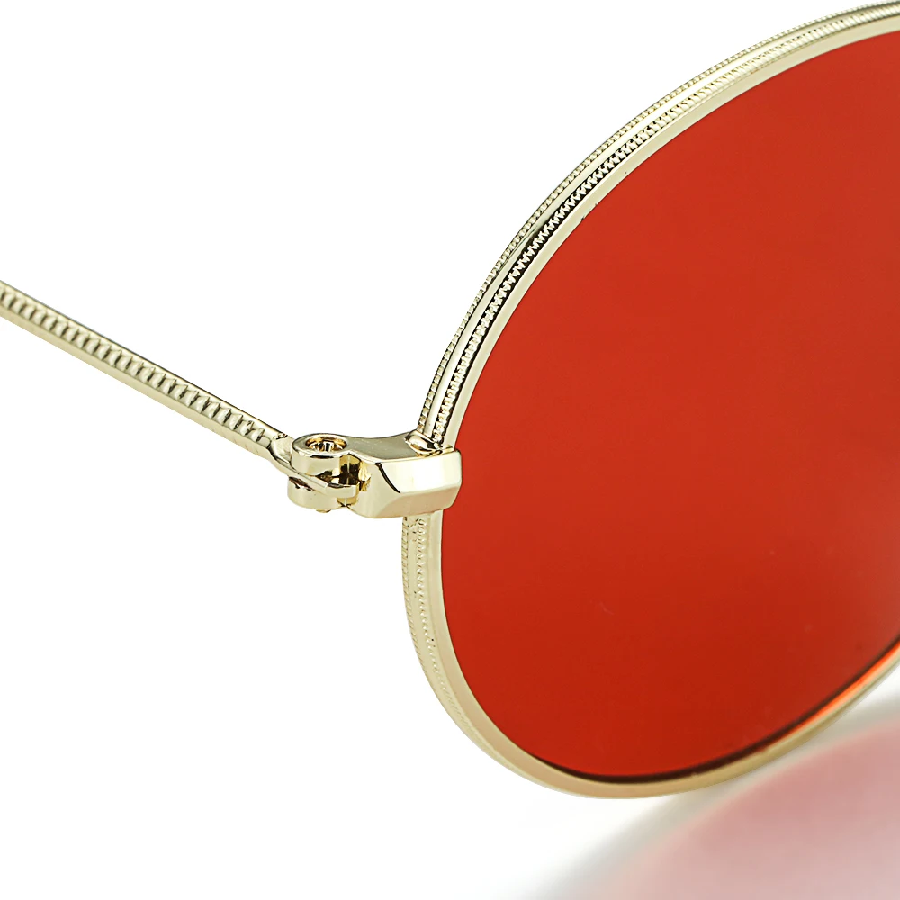 Ovalni sončna Očala Zlato, Srebro Okvir Retro Festival 400UV Gradient Ogledalo Očala Majhen Kovinski Okvir, Unisex