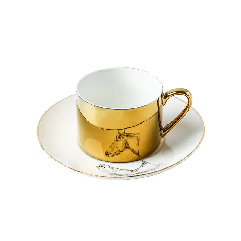 Zrcalni Odsev Kave Skodelice Živali Evropski Stil Čajne Skodelice Ustvarjalne Drinkware