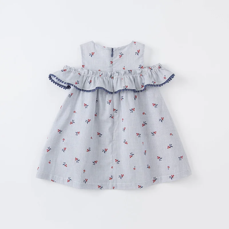 DB16865 dave bella poletje baby dekle srčkan cvjetnim tiskanja obleko otroci in modnih stranka obleko otroci dojenčka lolita obleko