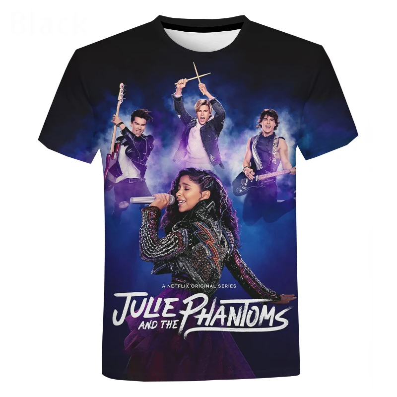 3D Julie in Phantoms Natisnjeni T-Shirt Unisex Smešno Priljubljena Hip Hop Trenirke Nove Plus Velikost Kratek Sleelve Vrhovi 2XS-5XL