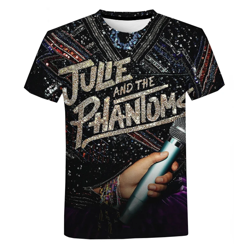3D Julie in Phantoms Natisnjeni T-Shirt Unisex Smešno Priljubljena Hip Hop Trenirke Nove Plus Velikost Kratek Sleelve Vrhovi 2XS-5XL