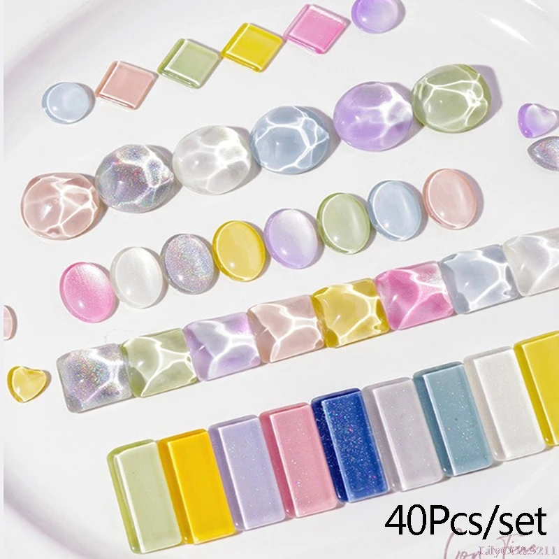 40pcs Stekla Nail Art Zaslon, ki Prikazuje Gel lak Modelov Barve Odbor Nasveti Kartico