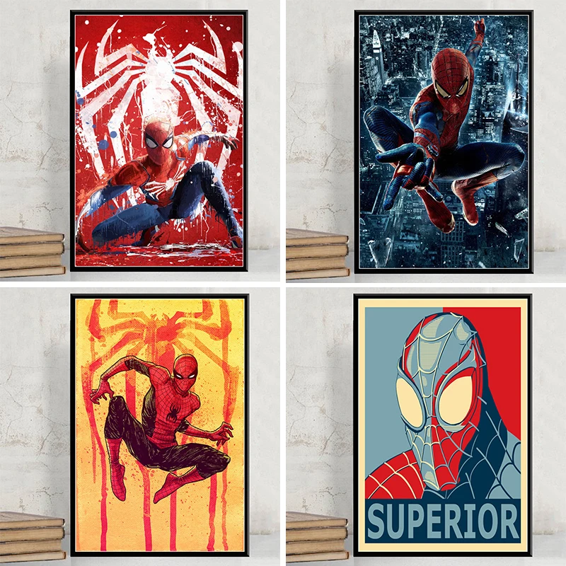 Disney Marvel Spiderman Superheroj 5D Ročno DIY Diamond Slikarstvo Navzkrižno Šiv Mozaik otroška Soba Dekoracijo Doma