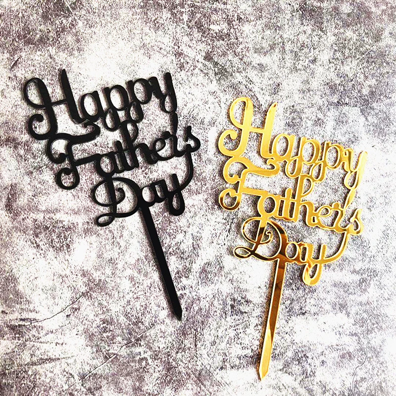 Nov Srečen Dan očetov Akril Torto Pokrivalo Oče Happy Birthday Akril Cupcake Pokrivalo Za Očeta, Rojstni dan Torta Okraski