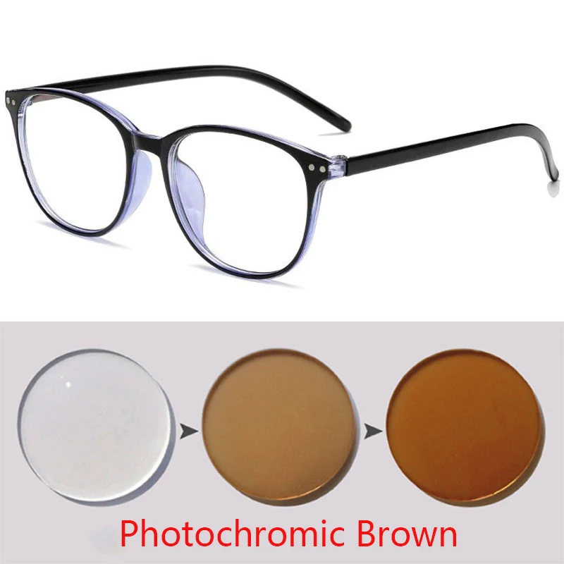 Kovice Končal Kratkovidnost Očala Spremenite Barvo Photochromic Očala ' Enske Mo {Ki Recept 0 -0.5 -1.0 -1.5 -2.0 -2.5 -3.0, Da -6.0