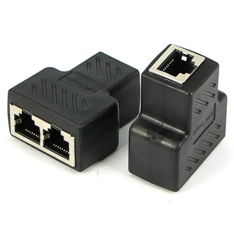 1 Do 2 Načina LAN Ethernet Omrežja Kabel RJ45 Ženski Splitter Priključek za Napajalnik Za Prenosnik Razširitvene Postaje Spusti ladje