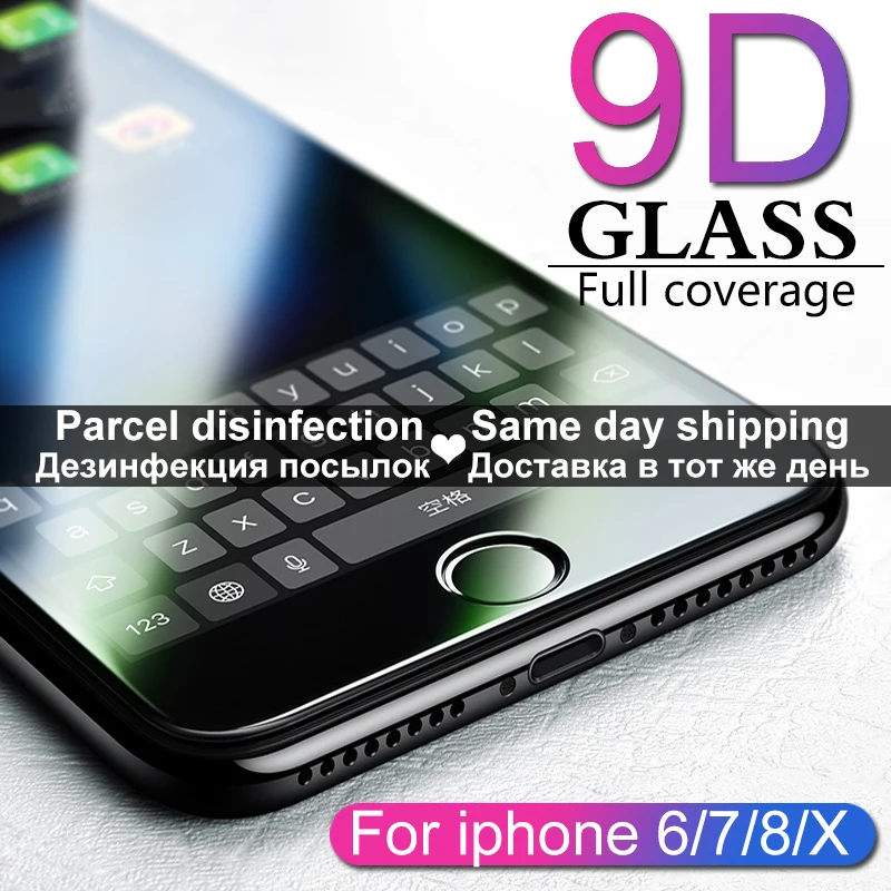 9D zaščitno steklo za iPhone 6 6S 7 8 plus X XS 11 pro MAX steklo na iphone 7 6 8 plus XR XS MAX 11 Pro MAX 11 screen protector