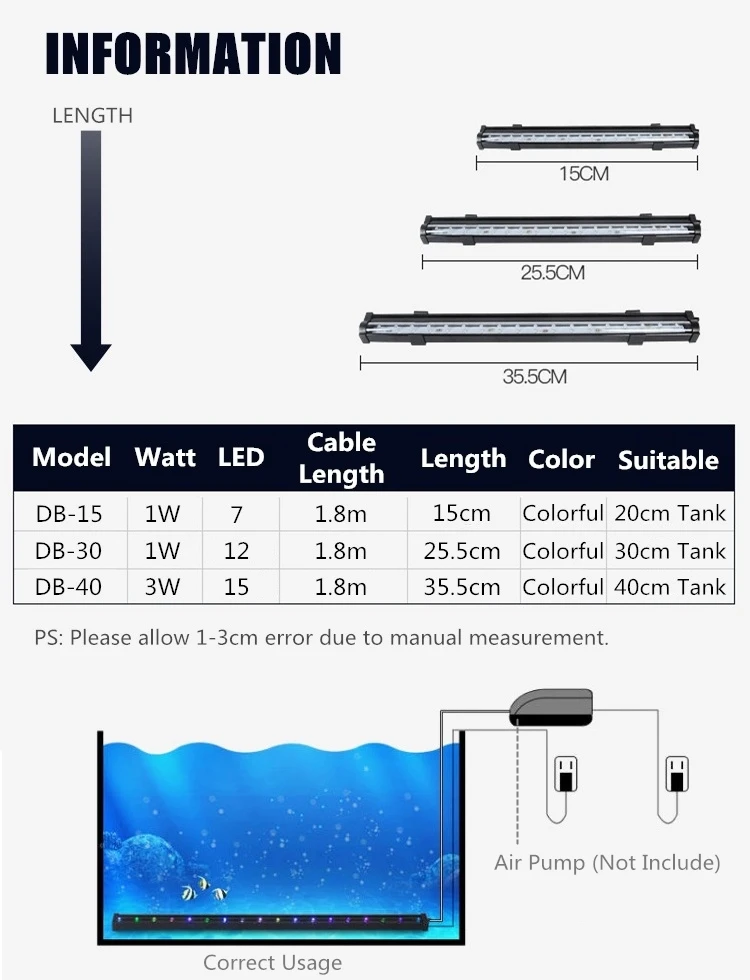 Led Luči Akvarij Daljinski Upravljalnik Potapljaške Svetilke Pisane Luči Za Rastline Fish Tank Bistvene Amfibijska Opremo 2021 Vroče