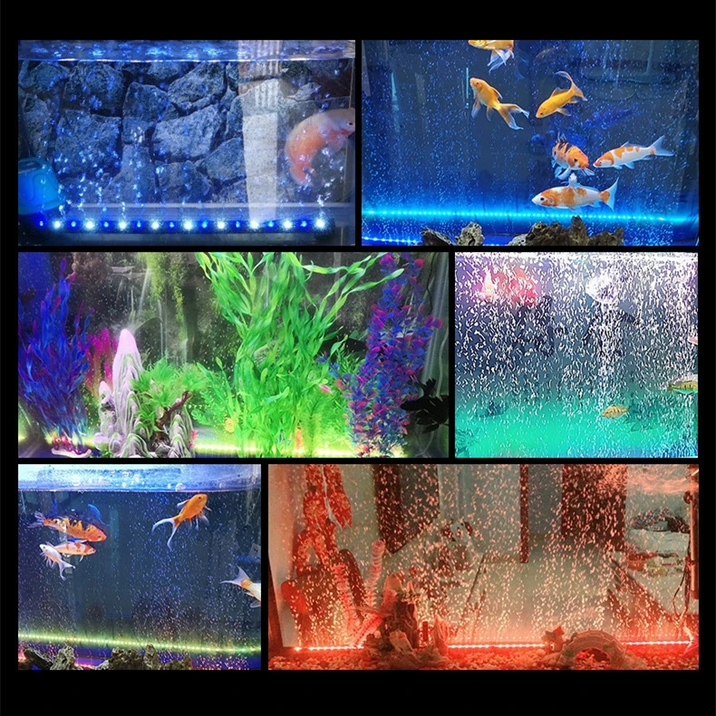 Led Luči Akvarij Daljinski Upravljalnik Potapljaške Svetilke Pisane Luči Za Rastline Fish Tank Bistvene Amfibijska Opremo 2021 Vroče