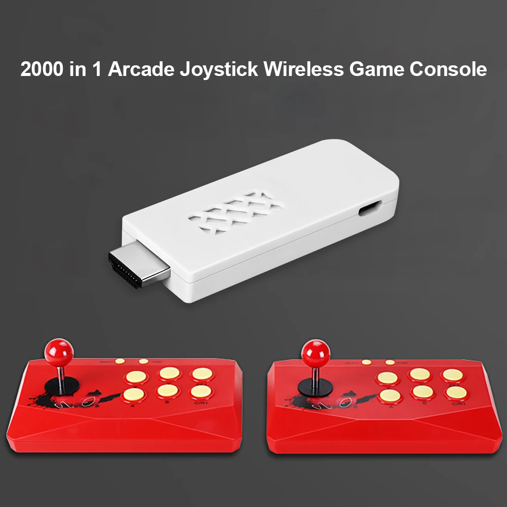 Mini Video Igra Konzola Zgrajena leta 2000 Klasične Igre z 2 Arkadne Boj Palico Brezžičnega Spopadov Igra Krmilniki HDMI je Združljiv
