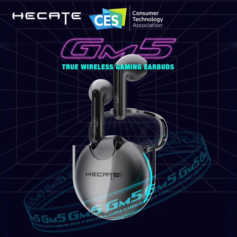 HECATE GM5 tws gaming slušalke Qualcomm aptX Bluetooth 5.2 nizke latence 40h Čas Predvajanja brezžična tehnologija bluetooth čepkov za EDIFIER