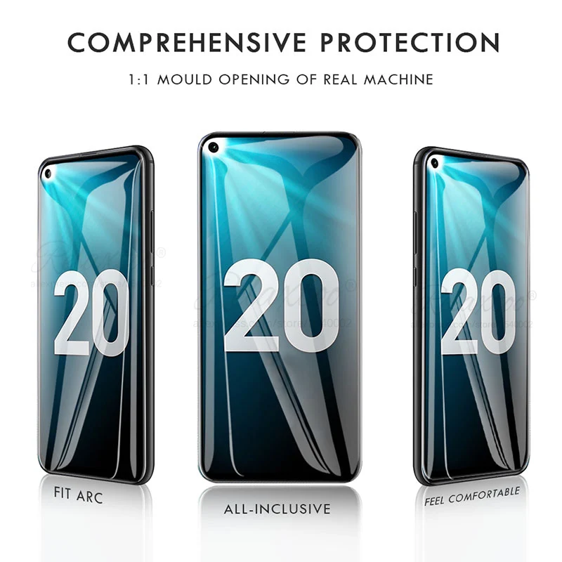 9D Ukrivljen Kaljeno Steklo za Huawei hono20 Čast 20 pro lite zaslon patron na čast 20i 20pro 20lite zaščitno varnostno steklo