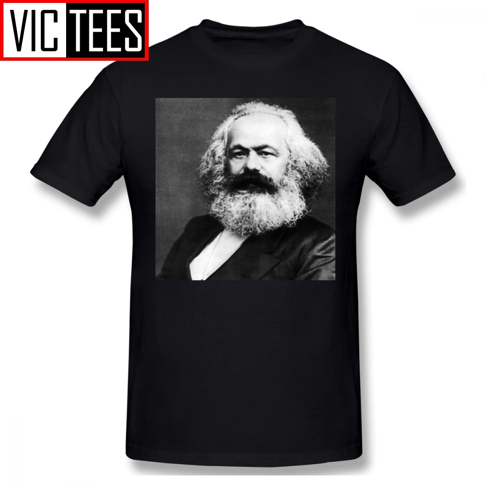 Mens Karl Marx T Srajce Karl Marx T-Shirt Moški Smešno Tee Shirt Tiskanje Big 100 Odstotkov Bombaž Plaži Tshirt