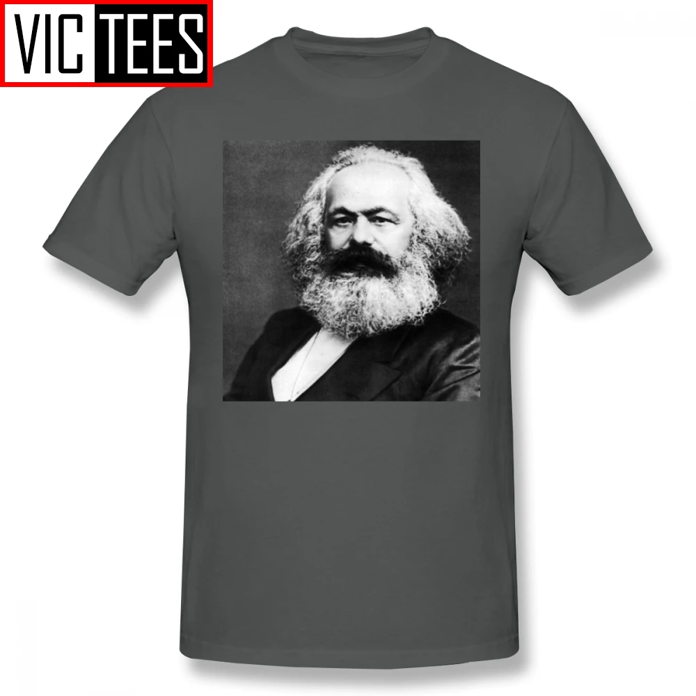 Mens Karl Marx T Srajce Karl Marx T-Shirt Moški Smešno Tee Shirt Tiskanje Big 100 Odstotkov Bombaž Plaži Tshirt