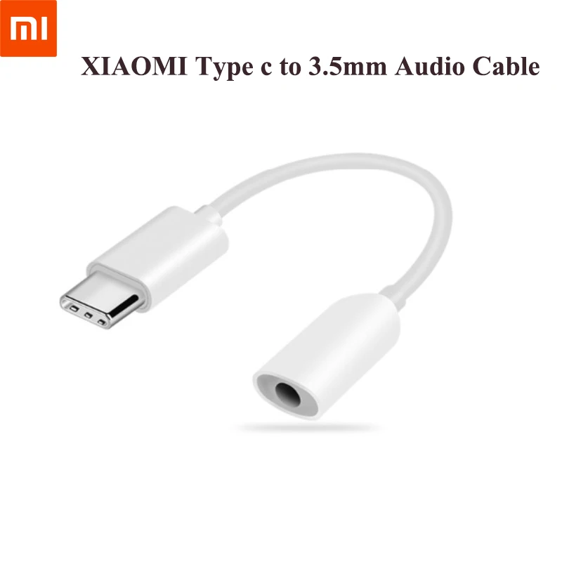 Original Za Xiaomi Slušalke Adapter Tip C Do 3,5 mm Kabel Glasbo, Slušalke Pretvornik USB C Adapter za Oneplus Huawei Samsung