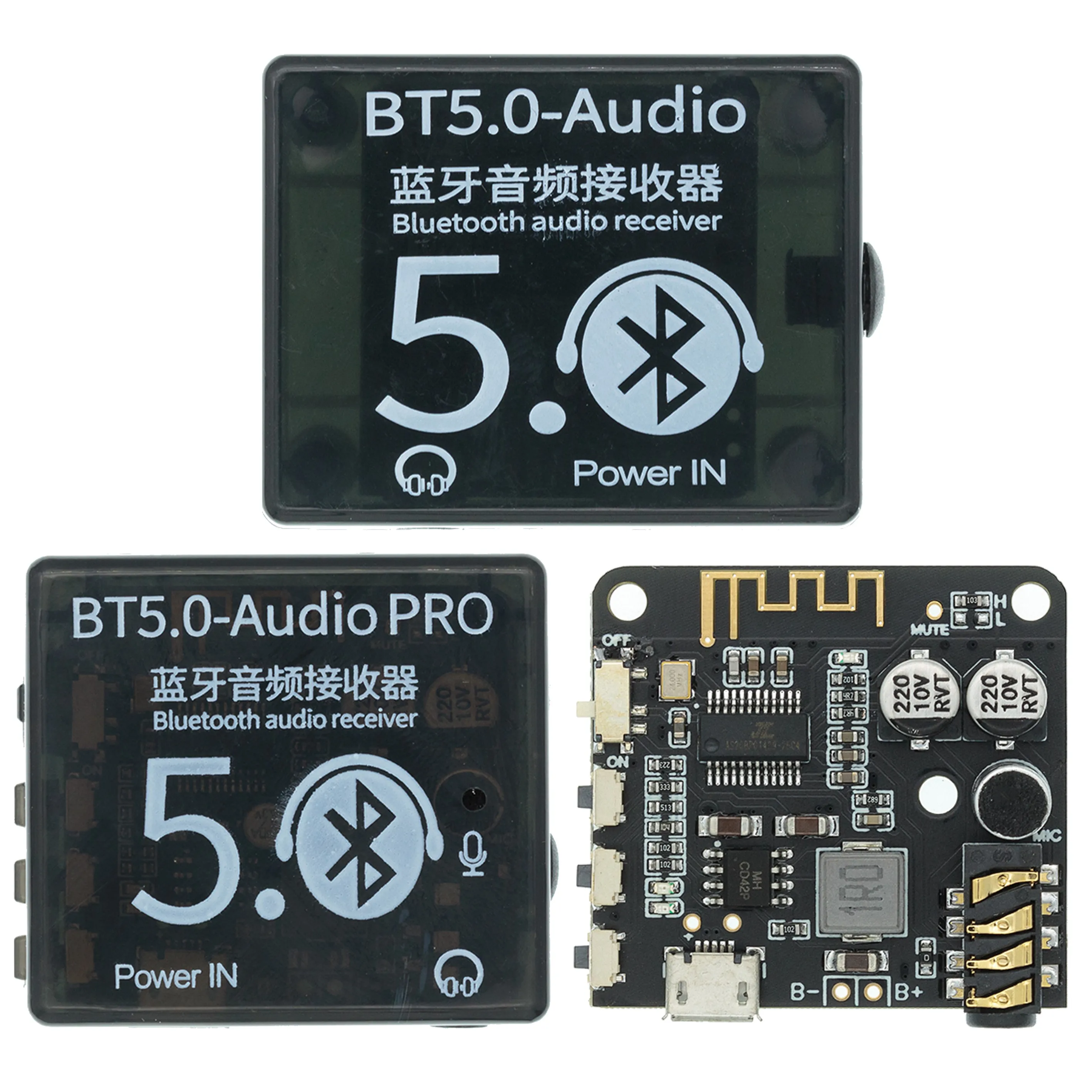 Mini Bluetooth 5.0 Dekoder Odbor Avdio Sprejemnik BT5.0 PRO MP3 Lossless Igralec Brezžične Stereo Glasbe Ojačevalni Modul Z ohišjem