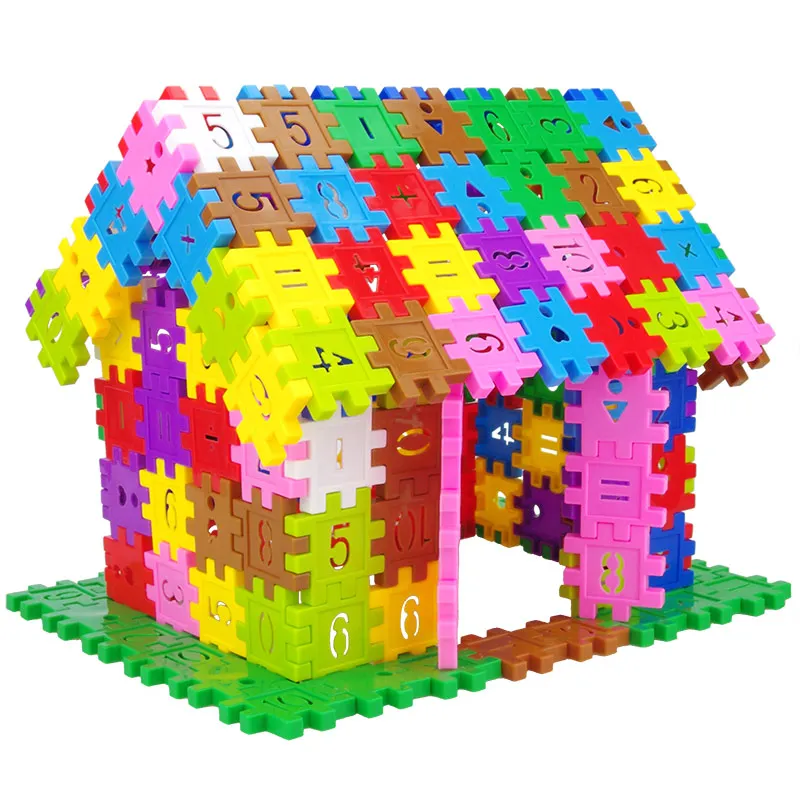 450 Kos Otrok Plastičnih Digitalni Kvadratnih Mozaik gradniki Fantje 3-6 Star Dojenček Sestavljeni Dekleta Izobraževalne Igrače 4 Let