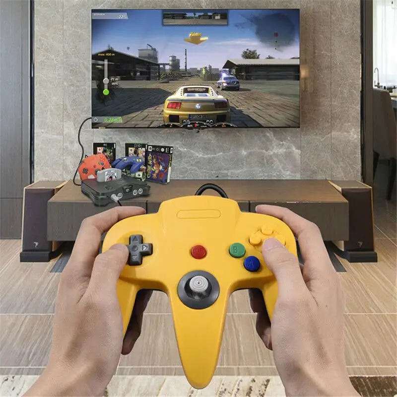 2021 Novo N64 Krmilnik Palčko Gamepad Dolgo Žično Video Igra, ki je Primerna Za Klasične Nintendo 64 Iger Konzole Dela Za NS Stikalo