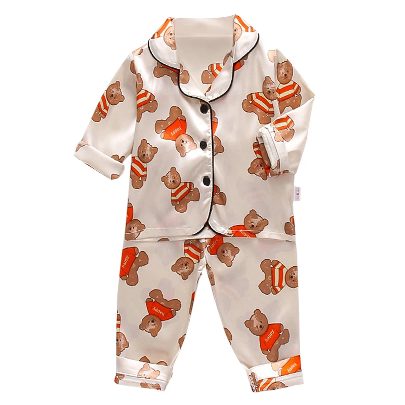 2021 Baby fantje&dekleta Pižame Ledu Svile otroci Trenirko Poletni zrak conditionin za risanka tiskanje otroci obleko vrhovi+ hlače