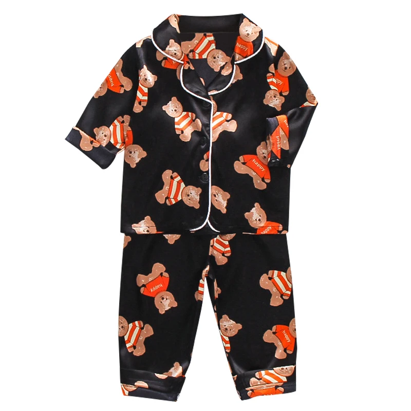 2021 Baby fantje&dekleta Pižame Ledu Svile otroci Trenirko Poletni zrak conditionin za risanka tiskanje otroci obleko vrhovi+ hlače