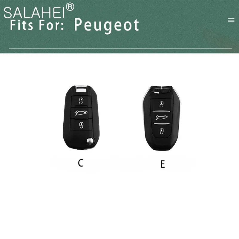 Usnje Avto Ključ Primeru Kritje Za Peugeot 107 206 207 208 306 307 301 308S 407 2008 3008 4008 5008 RCZ Za Citroen C1 C2 C3 C4 C5