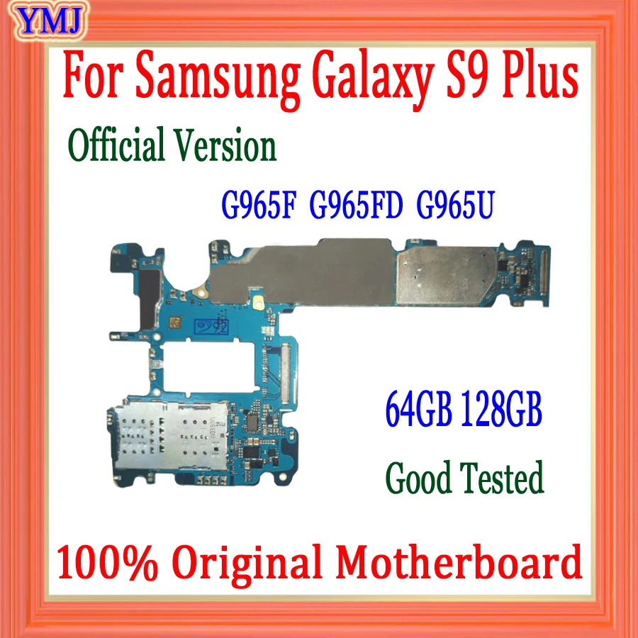 Test Original Za Samsung Galaxy S9 Plus G965F G965FD G965U motherboard 64GB/128GB Logiko odbor S polno čipov, ki delajo
